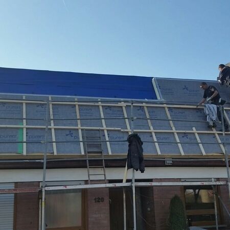 Dachdämmung und Verlattung