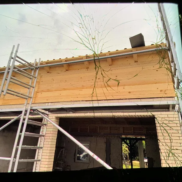 Holzkonstruktion im Dachbau